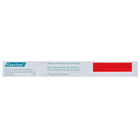 gravitor 60mg tablet 10's